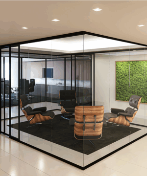 Vách kính di động không khung Doorfold.