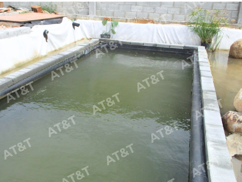 Màng HDPE màu trắng cho hồ cảnh quan